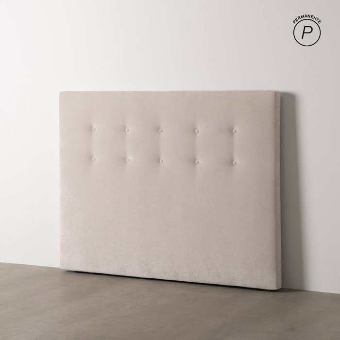Cabecero Crema Tejido Dormitorio 165 X 8 X 125 cm