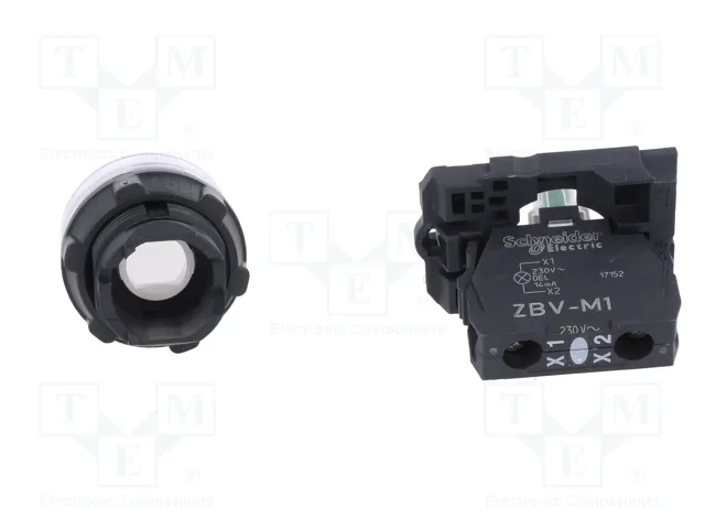 SCHNEIDER ELECTRIC Lámpara de control Harmony XB5 ZBVM 22mm Blanco