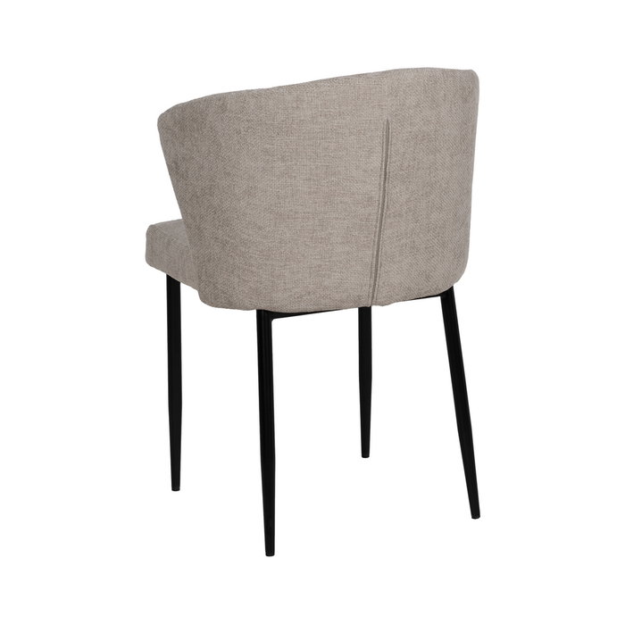 Silla Gris Tejido-Metal Contract 52,50 X 55 X 80 cm (Set de 2)