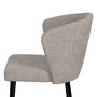 Silla Gris Tejido-Metal Contract 52,50 X 55 X 80 cm (Set de 2)