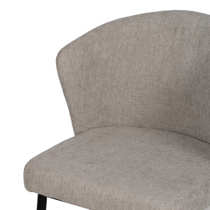 Silla Gris Tejido-Metal Contract 52,50 X 55 X 80 cm (Set de 2)