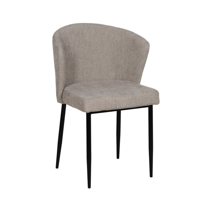 Silla Gris Tejido-Metal Contract 52,50 X 55 X 80 cm (Set de 2)