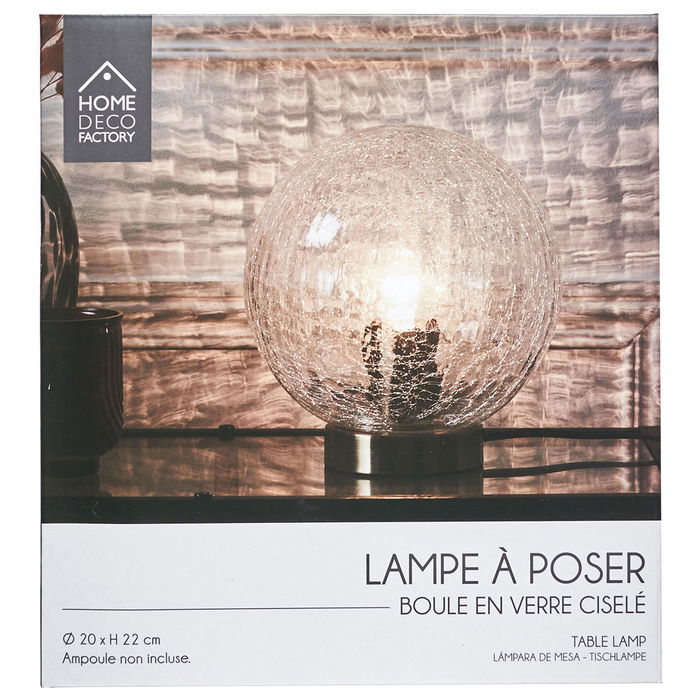 Home Deco Factory Lámpara de Mesa Lounge Altura 22 cm Diámetro 20 cm