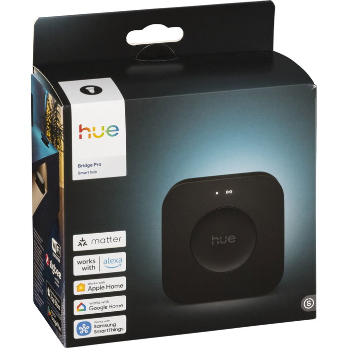 Philips Hue Bridge Pro Hub de Iluminación Inteligente Negro Philips Hue Bridge Pro Hub de Iluminación Inteligente Negro