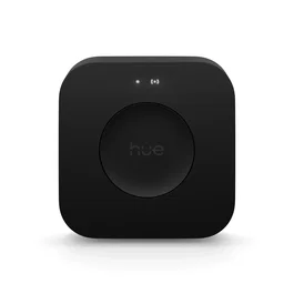 Philips Hub Hue Bridge para Iluminación Inteligente 8720169155114 - Compatible con Alexa, Google Asistente, Zigbee, Inalámbrico, Negro