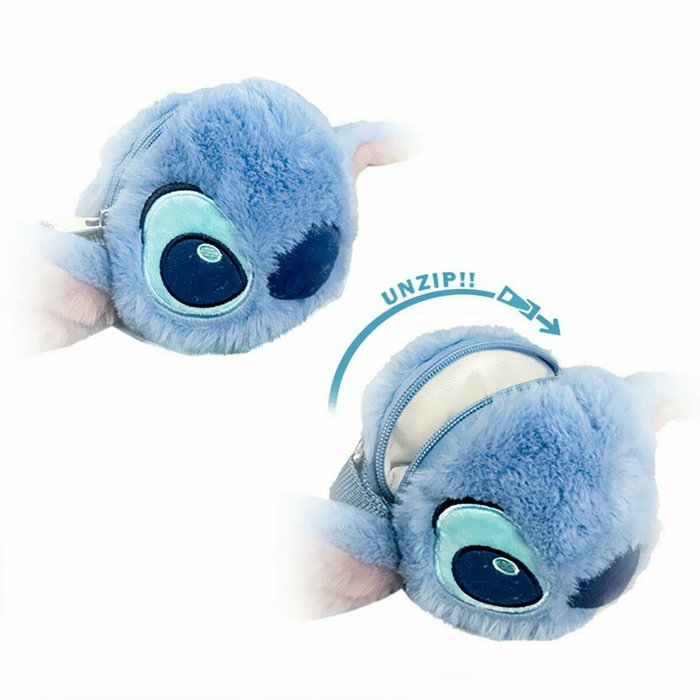 Cerdá Bolso Peluche Stitch Disney Azul