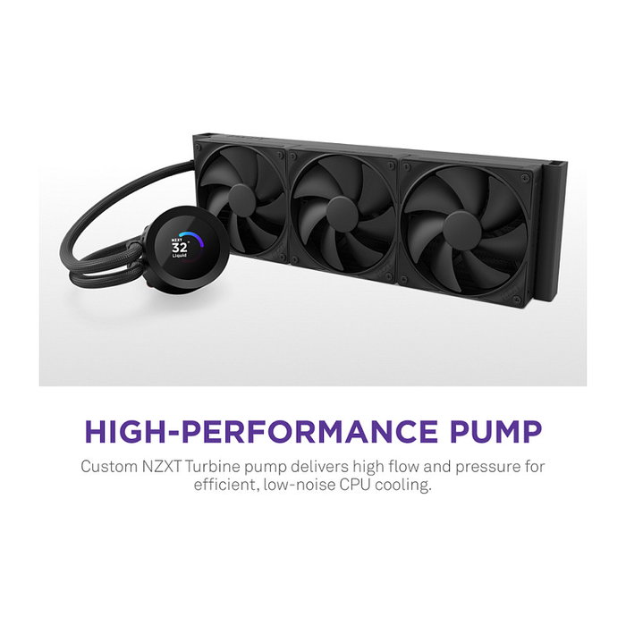 NZXT Kraken Plus 360 con pantalla LCD de 1,54 pulgadas Negro NZXT Kraken Plus 360 con pantalla LCD de 1,54 pulgadas Negro