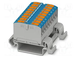 PHOENIX CONTACT PTVFIX 18X2,5-NS35A BU Conector de carril Azul