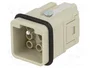 HARTING Han Q 7/0-M Plantilla de Contacto Macho 7+PE