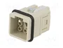 HARTING Han Q 7/0-M Plantilla de Contacto Macho 7+PE