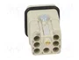HARTING Han Q 7/0-M Plantilla de Contacto Macho 7+PE