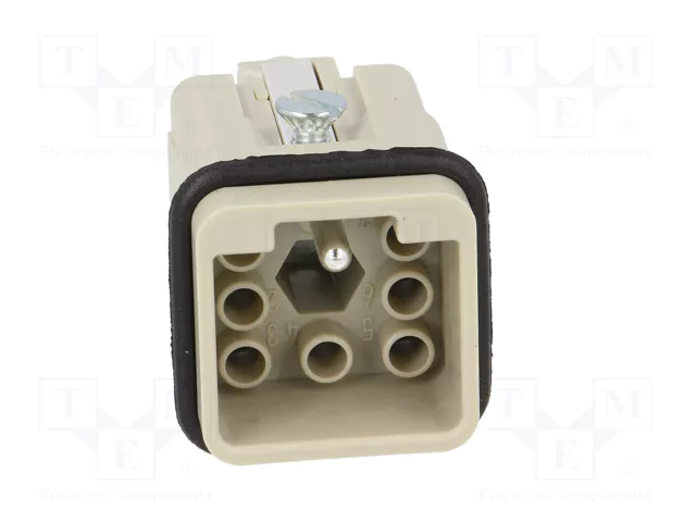 HARTING Han Q 7/0-M Plantilla de Contacto Macho 7+PE HARTING Han Q 7/0-M Plantilla de Contacto Macho 7+PE