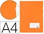 Liderpapel Carpeta Dossier Uñero A4 Naranja Fluor Opaco Polipropileno
