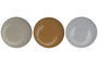 DKD Home Decor Platos de Gres Jaspeados Surtidos VINTAGE 24