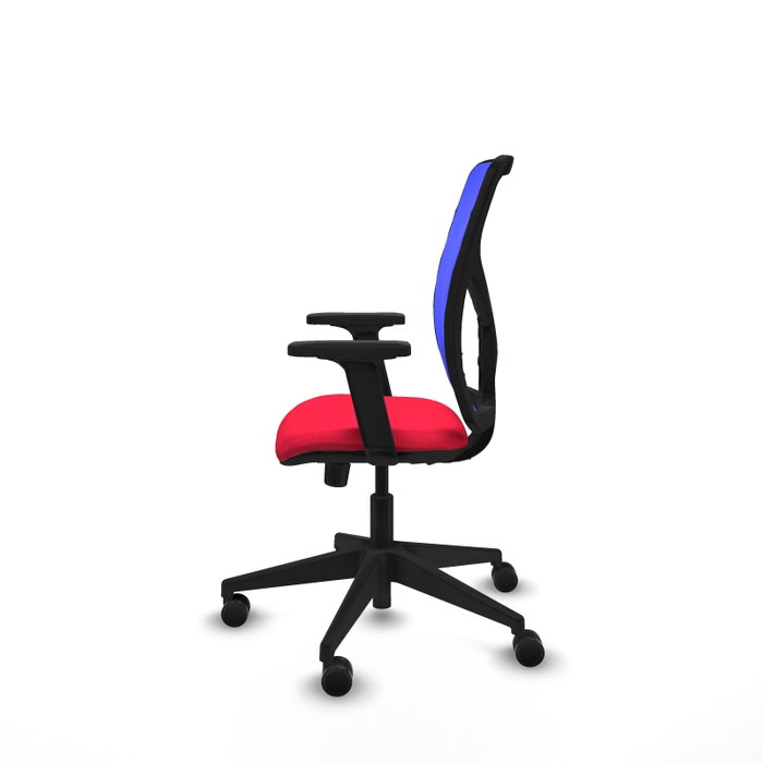 PIQUERAS Y CRESPO Silla de oficina Motilla con mecanismo Sincro, asiento Rojo y respaldo Azul PIQUERAS Y CRESPO Silla de oficina Motilla con mecanismo Sincro, asiento Rojo y respaldo Azul