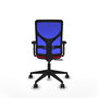PIQUERAS Y CRESPO Silla de oficina Motilla con mecanismo Sincro, asiento Rojo y respaldo Azul
