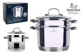 Santa Clara Olla Pasta con Tapa Ø 22 cm (2 Unidades)