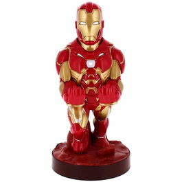 Cable Guy Soporte Figura Iron Man Marvel 21cm para Mandos y Smartphones