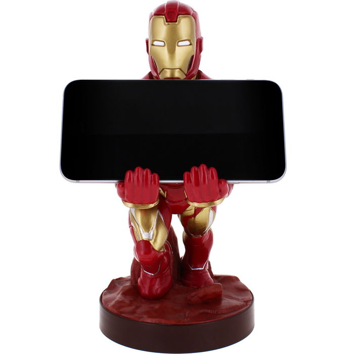 Cable Guy Soporte Figura Iron Man Marvel 21cm para Mandos y Smartphones