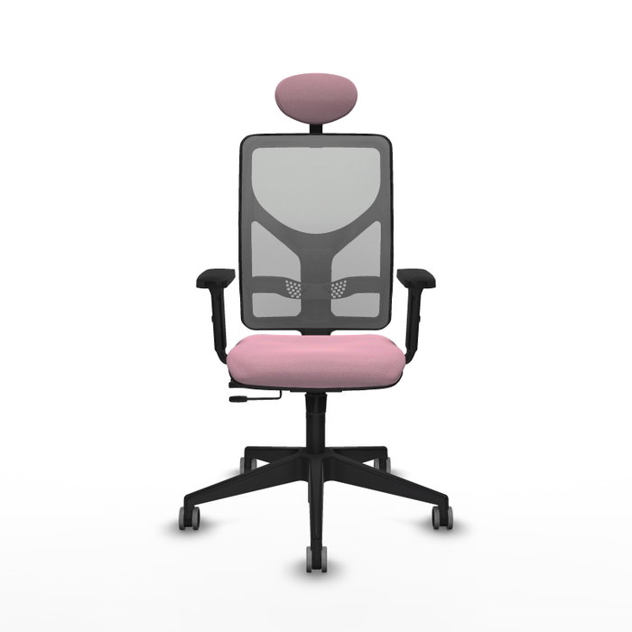 PIQUERAS Y CRESPO Silla de oficina Motilla con mecanismo Sincro/Traslack Rosa y Gris PIQUERAS Y CRESPO Silla de oficina Motilla con mecanismo Sincro/Traslack Rosa y Gris