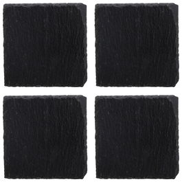 1946 Set 4 Platos Pizarra 1946 10x10 cm (3 Unidades) con Tacos Antideslizantes