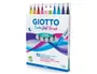 Giotto Rotulador Turbo Soft Brush Punta de Pincel Caja 10 Unidades Colores Surtidos