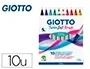 Giotto Rotulador Turbo Soft Brush Punta de Pincel Caja 10 Unidades Colores Surtidos
