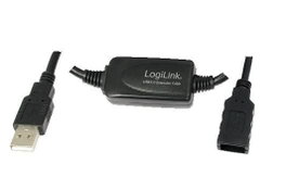 LogiLink Cable USB 2.0 Macho a Hembra 25m Negro