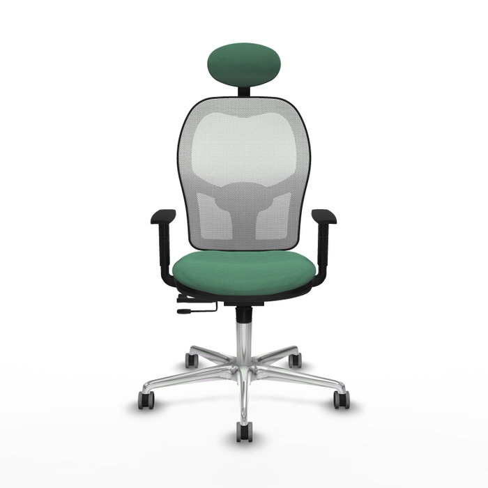PIQUERAS Y CRESPO Silla de oficina Jorquera Verde esmeralda y Blanco
