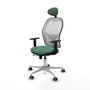 PIQUERAS Y CRESPO Silla de oficina Jorquera Verde esmeralda y Blanco