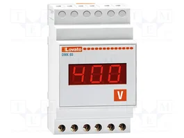 LOVATO ELECTRIC Voltímetro Digital 15-660V True RMS para Raíl DIN