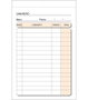 LOAN Pack de 10 talonarios de camarero numerados 9x14 cm