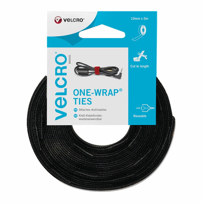Velcro® Cinta one-wrap 10 mm x 5 m, Negra Velcro® Cinta one-wrap 10 mm x 5 m, Negra