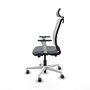 PIQUERAS Y CRESPO Silla de oficina Haches con mecanismo Sincro/Traslack, Gris y Blanco