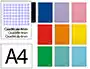 Liderpapel Cuaderno Espiral A4 Witty Tapa Dura 80 Hojas 90gr Cuadro 4mm Colores Surtidos