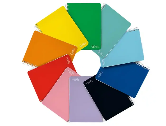 Liderpapel Cuaderno Espiral A4 Witty Tapa Dura 80 Hojas 90gr Cuadro 4mm Colores Surtidos
