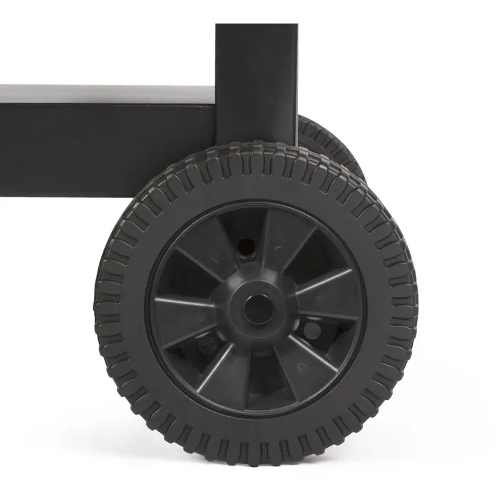 Livoo GS170N Carro para plancha con estante plegable, 2 ruedas dentadas ø 15 cm, Estante superior 85 x 50 cm