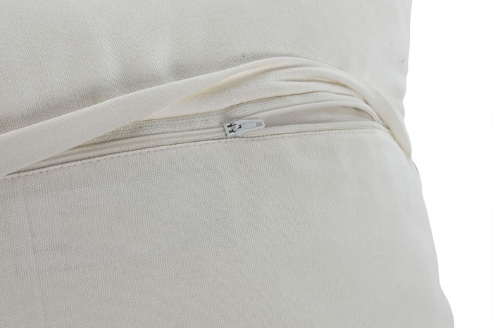 DKD Home Decor Cushions abril24 green a Cojín Boho Verde Blanco 45 x 45 cm Algodón Poliéster (2 Unidades)