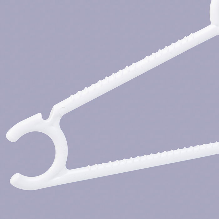 Inde Set 6 Perchas Multiusos Plástico Extra Blanca 36,8 cm (8 Cajas)