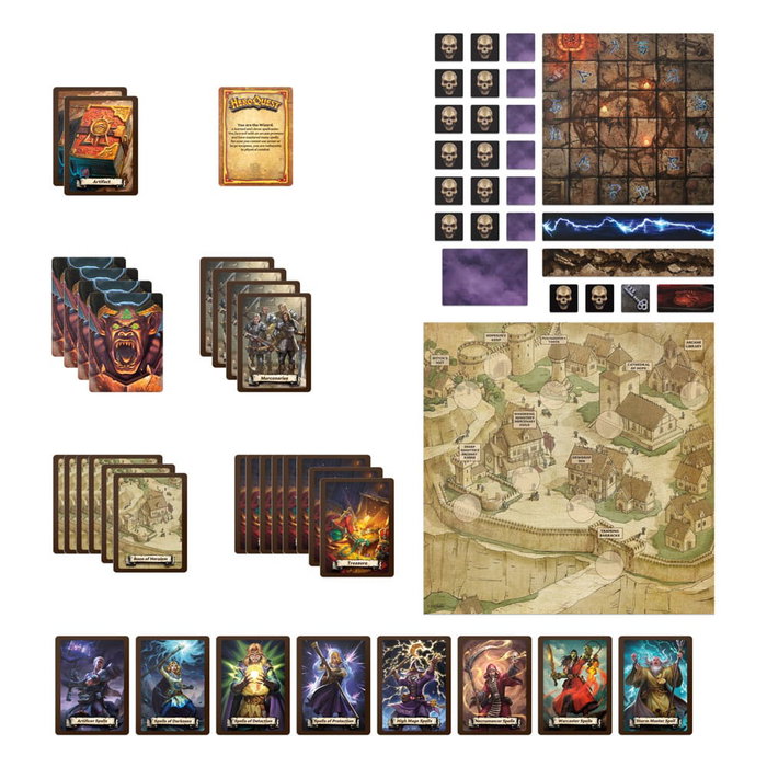 Hasbro HeroQuest Wizards of Morcar Pack de Misión Edición Inglés