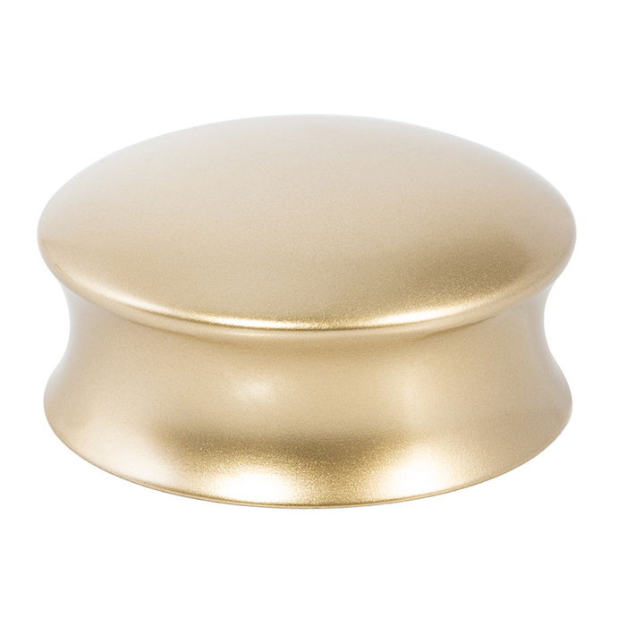 Giusti Pomo Zamak Modelo Prescott Acabado Oro Satinado Y Negro Mate Distancia Agujero Ø50