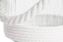 DKD Home Decor Portavelas de Cristal, Algodón y Cuerda Blanco/Transparente (Pack de 6)