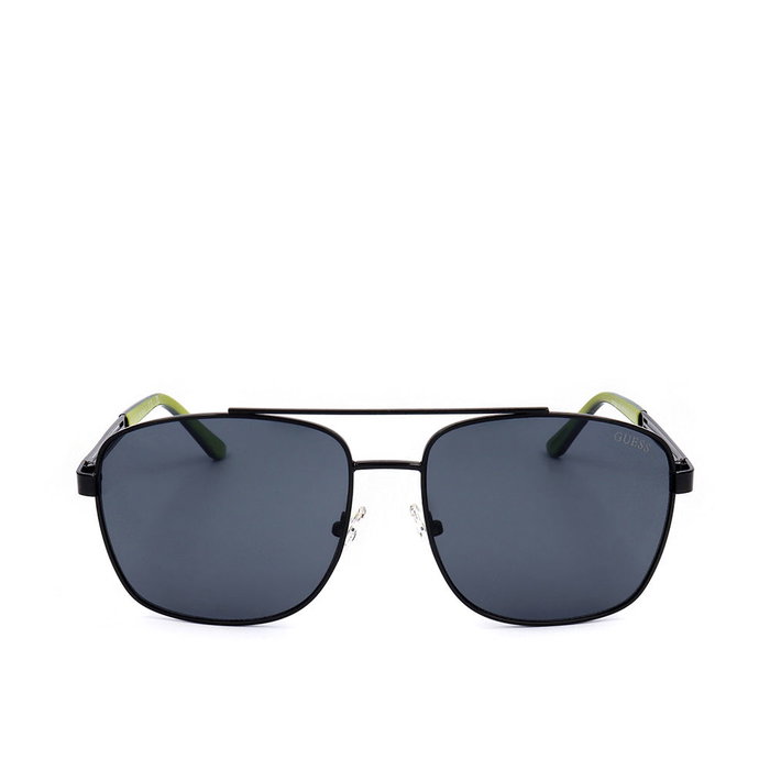 Guess Gafas GF0206 01A Gafas de Sol Hombre Metal Rectangular 58-16-140 Guess Gafas GF0206 01A Gafas de Sol Hombre Metal Rectangular 58-16-140