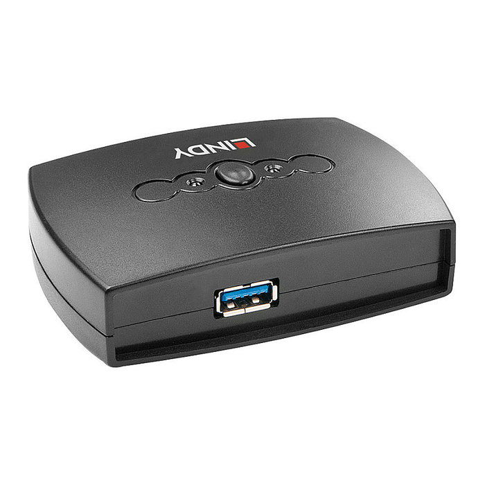 LINDY Interruptor USB 43141 con 3 Puertos USB 3.2 Gen 1 y Switch Manual LINDY Interruptor USB 43141 con 3 Puertos USB 3.2 Gen 1 y Switch Manual