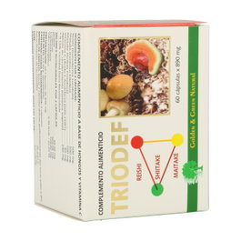 Golden Green Triodef 60 Cápsulas Reishi Shiitake Maitake + Vitamina C Defensas