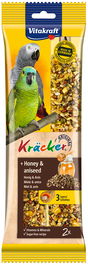 Vitakraft Barritas Semillas para Loros Africanos y Papagayos con Miel y Anís - Paquete de 10 Unidades (5x2)