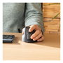 R-Go Ratón Ergonómico para Zurdo HE Break, Bluetooth, 5 Botones, 2400 DPI, Negro, Software de Pausa, Conexión Inalámbrica, Recargable, para Manos Medianas