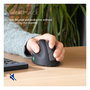 R-Go Ratón Ergonómico para Zurdo HE Break, Bluetooth, 5 Botones, 2400 DPI, Negro, Software de Pausa, Conexión Inalámbrica, Recargable, para Manos Medianas