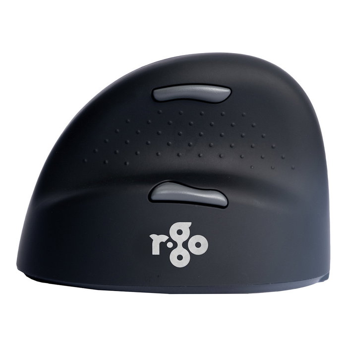 R-Go Ratón Ergonómico para Zurdo HE Break, Bluetooth, 5 Botones, 2400 DPI, Negro, Software de Pausa, Conexión Inalámbrica, Recargable, para Manos Medianas