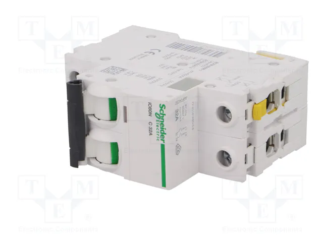 SCHNEIDER ELECTRIC Interruptor magnetotérmico iC60N 2 polos 32A Curva C